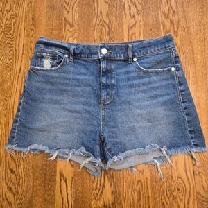 Loft  Size 6‎ - 28 Womens Cut Off Jean Shorts Medium Wash Denim